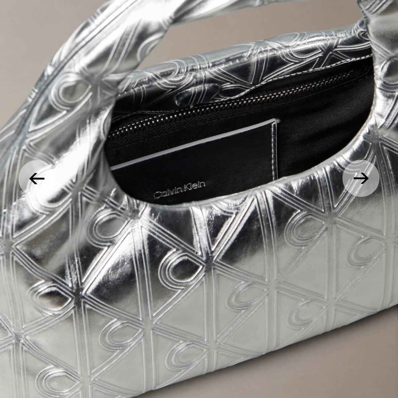 Puffer Emblem Logo Metallic Mini Bag