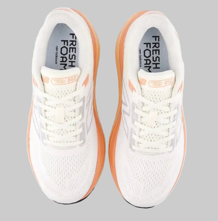 NEW BALANCE Fresh Foam X 860v14 Women's Jogging Shoes Wide Thus White Orange (W86014B)